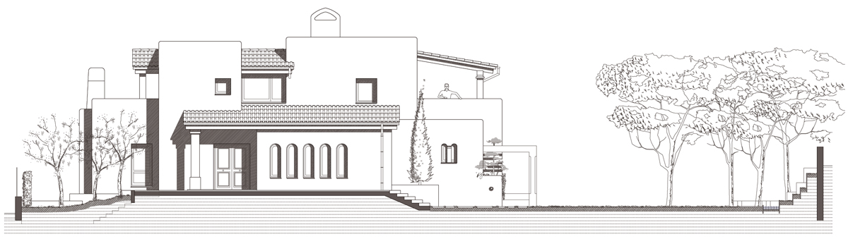 Alçat nord. Projecte d'obra nova i disseny 3D: 2012 - Habitatge unifamiliar aïllat a Arenys de Mar