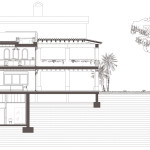Secció longitudinal. Projecte d'obra nova i disseny 3D: 2012 - Habitatge unifamiliar aïllat a Arenys de Mar
